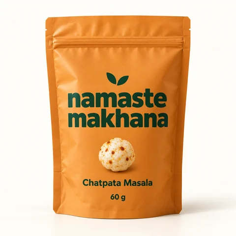 Chatpata Masala Namaste Makhana pouch concept, 60 g