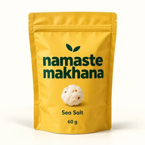 Sea Salt Namaste Makhana pouch concept, 60 g